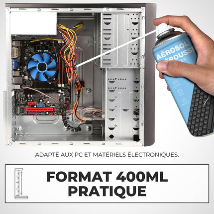 Bombe dépoussiérante APM depoussierante air sec 400ml