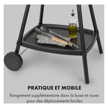 Barbecue électrique KLARSTEIN Gatsby 2000W - 20x32cm- Noir