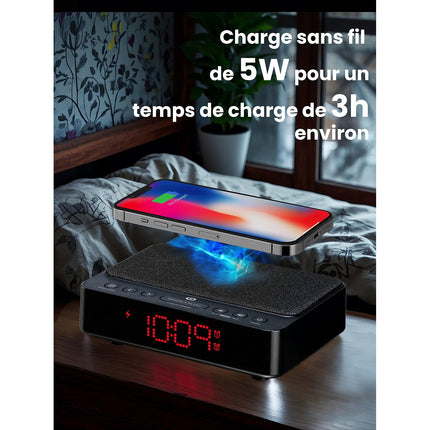 Radio réveil ESSENTIELB RRVI-100 Charge Induction