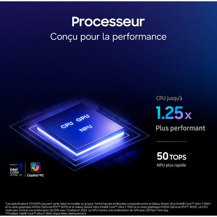 Ordinateur portable SAMSUNG Galaxy Book6 Ultra AI 16" Tactile - Intel Core Ultra 7 - Nvidia RTX 5070 - 32 Go RAM - SSD 1 To
