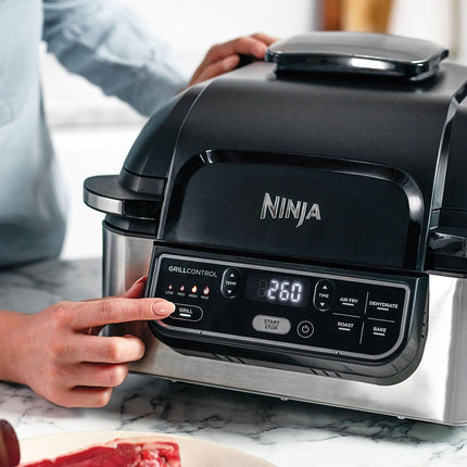 Grille-viande NINJA Foodi AG301EU grill et barbecue multifonction, 24.5x25.5 cm