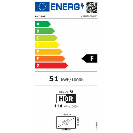 TV QLED PHILIPS 43PUS9000 (108cm)
