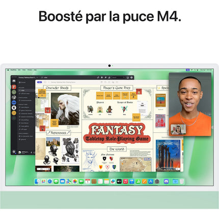 Ordinateur Apple IMAC 24" Ecran Retina 4,5K Puce M4 CPU