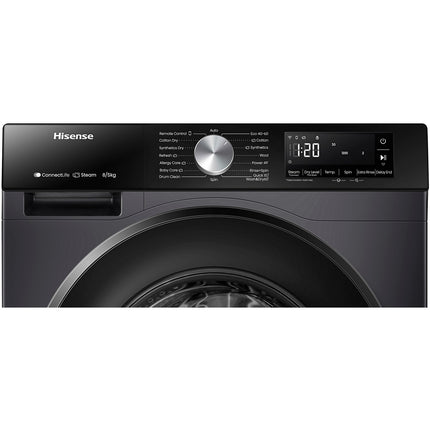 Lave linge séchant hublot HISENSE WD3S8043BW3 PureJetWash