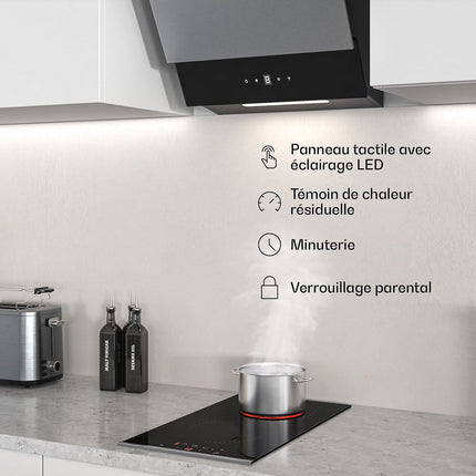 Domino vitrocéramique KLARSTEIN Verosteel 3000W 30 cm 2 zones