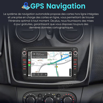 Autoradio connecté JUNSUN pour Renault Dacia Duster 2+64G Carplay
