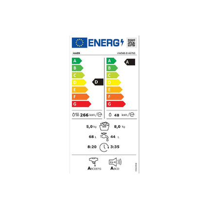Lave linge séchant hublot HAIER HWD80-B14979S I-Pro Serie Reconditionné