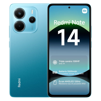 Smartphone XIAOMI Redmi Note 14 Bleu 256Go 4G Reconditionné