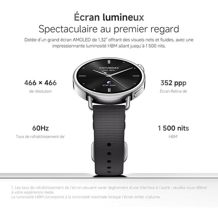 Montre connectée XIAOMI Watch S4 Noir 41mm