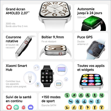 Montre connectée XIAOMI REDMI Watch 6 Noir