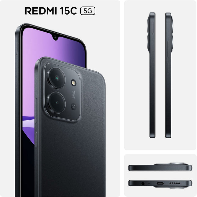 Smartphone XIAOMI Redmi 15C 256Go Noir 5G
