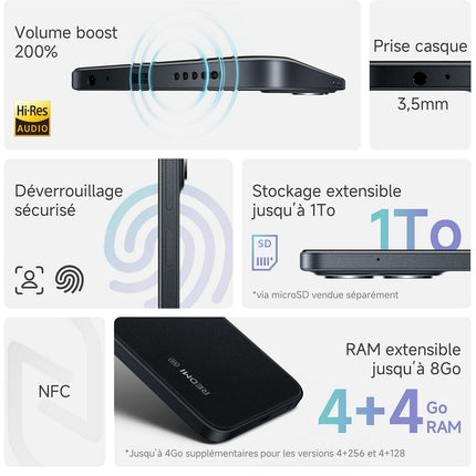 Smartphone XIAOMI Redmi 15C 256Go Violet 5G