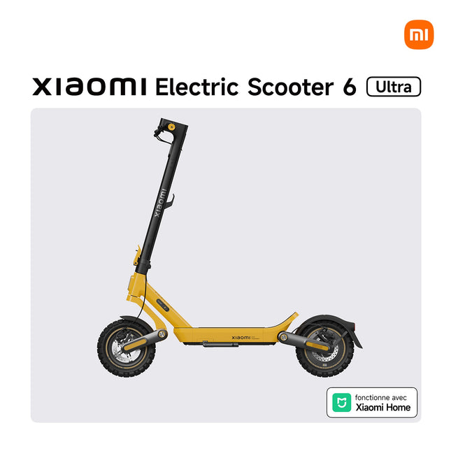 Trottinette électrique XIAOMI Electric Scooter 6 Ultra Jaune