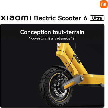 Trottinette électrique XIAOMI Electric Scooter 6 Ultra Jaune