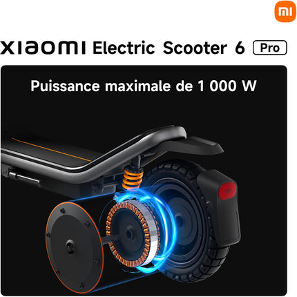 Trottinette électrique XIAOMI Electric Scooter 6 Max Noir