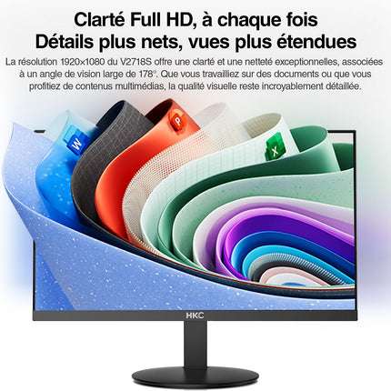 Ecran PC HKC 24" Full HD 144 Hz IPS 5 ms - HKC V2418S