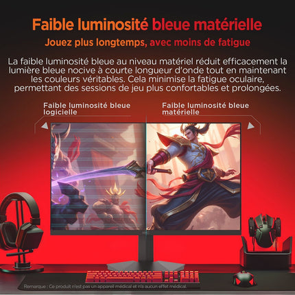 Ecran PC Gamer HKC G24H3D 24" Full HD 240Hz Fast IPS HDR 400