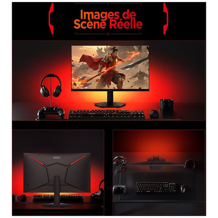 Ecran PC Gamer HKC G24H3D 24" Full HD 240Hz Fast IPS HDR 400