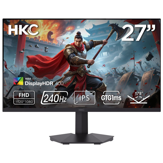 Ecran PC Gamer HKC G24H3D 24" Full HD 240Hz Fast IPS HDR 400
