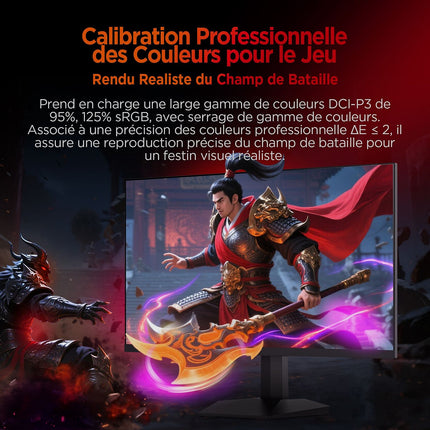 Ecran PC Gamer HKC G24H3D 24" Full HD 240Hz Fast IPS HDR 400
