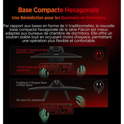Ecran PC Gamer HKC 27" QHD 200 Hz Fast IPS HDR400 Pied Ergonomique - HKC G27H2P