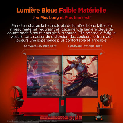 Ecran PC Gamer HKC 27" QHD 200 Hz Fast IPS HDR400 Pied Ergonomique - HKC G27H2P