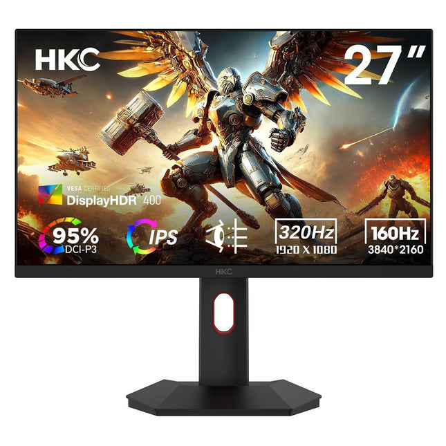 Ecran PC Gamer HKC 27" Dual Mode 4K UHD 160 Hz / FHD 320 Hz Fast IPS HDR400 - HKC G27H7P