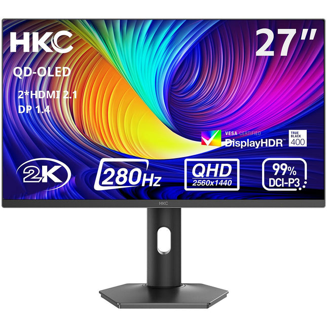 Ecran PC Gamer HKC OLED 27" QHD 280 Hz 0,03 ms HDMI 2.1 HDR True Black 400 - HKC GS27QTS
