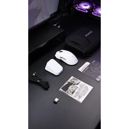 Souris Gamer Sans Fil MCHOSE A7 V2 Pro Lightweight Blanc