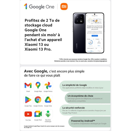 Smartphone XIAOMI 13 Noir 5G Reconditionné