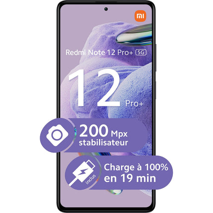 Smartphone XIAOMI Redmi Note 12 Pro Plus Noir 5G Reconditionné