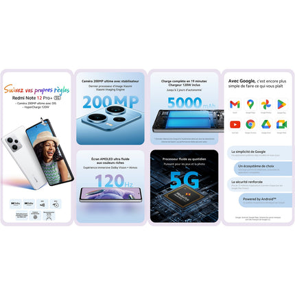 Smartphone XIAOMI Redmi Note 12 Pro Plus 5G