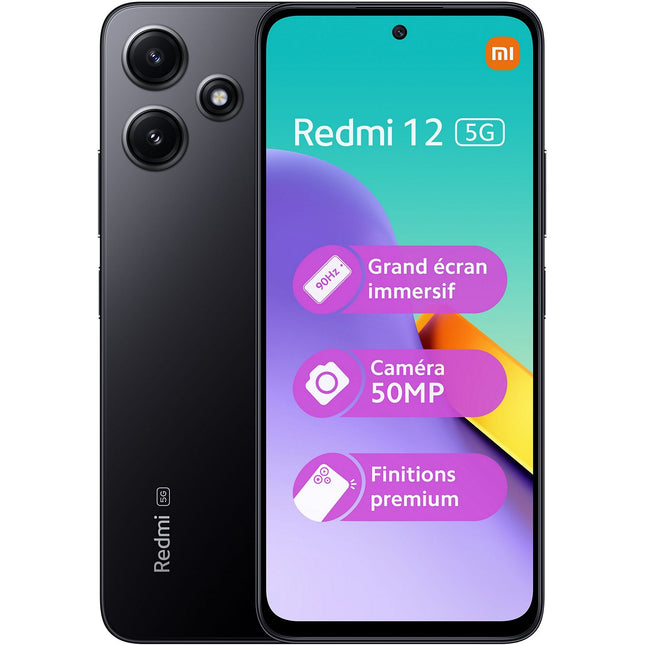 Smartphone XIAOMI Redmi 12 5G 256Go Noir