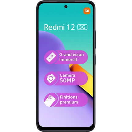 Smartphone XIAOMI Redmi 12 5G 256Go Noir