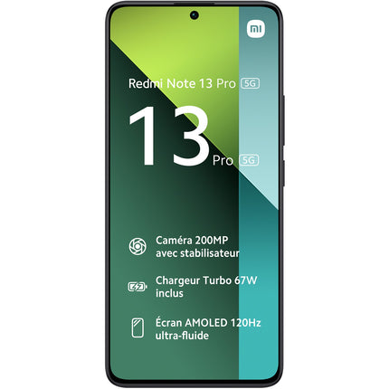 Smartphone XIAOMI Redmi Note 13 Pro 256Go Noir 5G Reconditionné