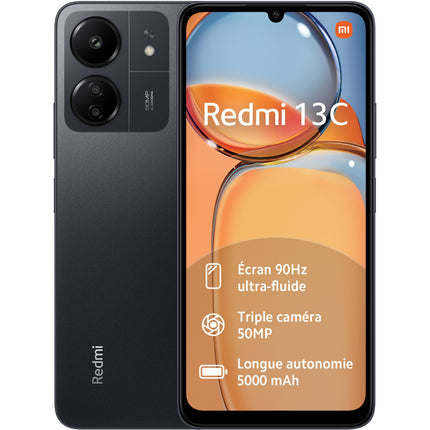 Smartphone XIAOMI Redmi 13C 128Go Noir Reconditionné