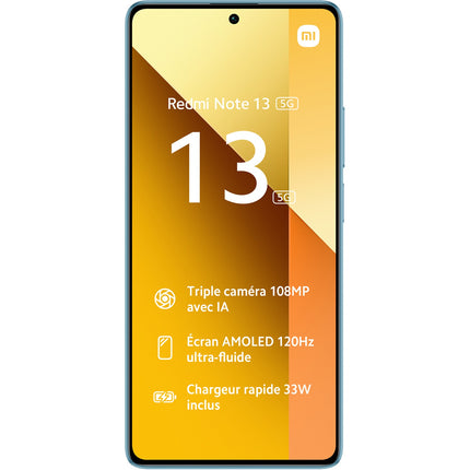 Smartphone XIAOMI Redmi Note 13 256Go Bleu Ocean 5G
