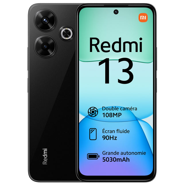 Smartphone XIAOMI Redmi 13 Noir 256Go 4G