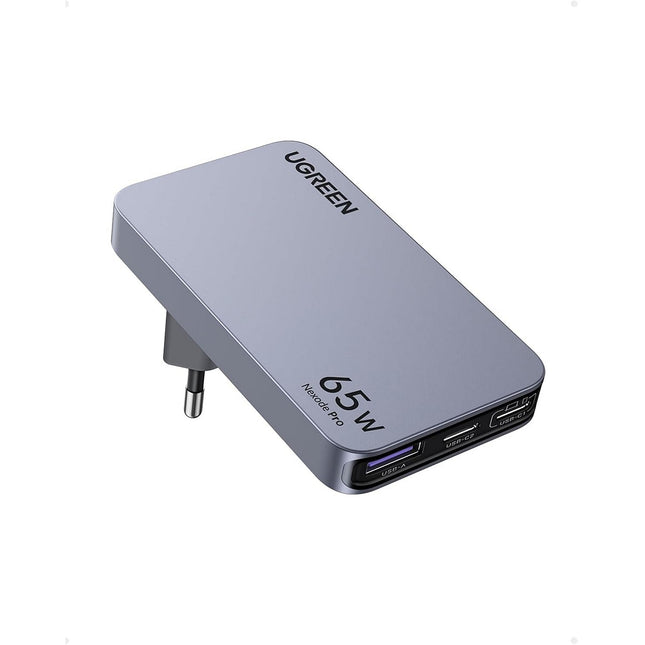 Adaptateur de voyage UGREEN Chargeur secteur mini 65W Gris clair