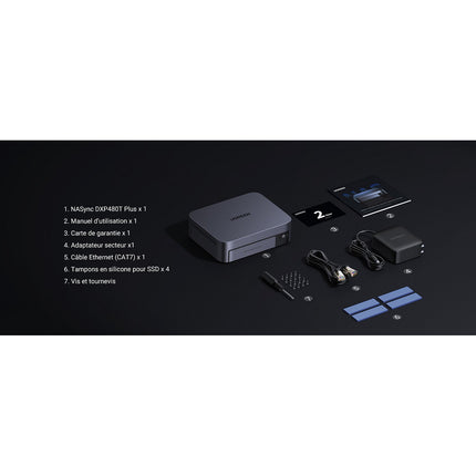 Serveur NAS UGREEN DXP480T Plus Gris anodisé