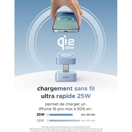 Station de charge UGREEN Magnetique 2 en 1