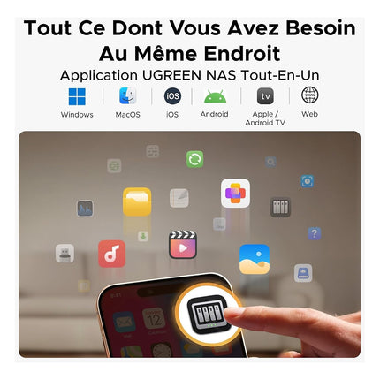 Serveur NAS UGREEN Serveur NAS 2 baies DH2300 Gris