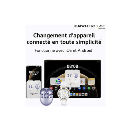 Ecouteurs HUAWEI Freebuds 6 Blanc