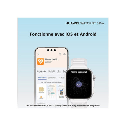 Montre connectée HUAWEI Watch FIT 5 Pro