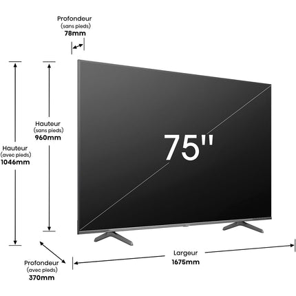 TV QLED HISENSE 75E7KQ PRO