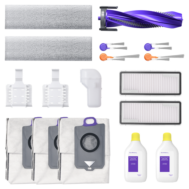 Kit accessoires NARWAL Entretien brosses filtres rechange robot Flow Flow Auto