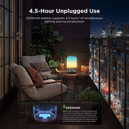 Lampe connectée GOVEE Lampe de table 2 Pro avec son JBL