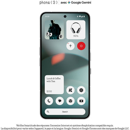 Smartphone NOTHING Phone 3 Blanc 256Go 5G