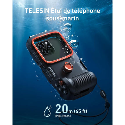 Coque intégrale TELESIN Coque étanche de plongée 20M