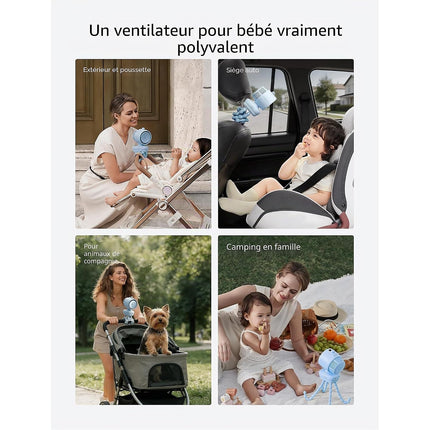 Ventilateur JISULIFE STROLLER FAN 3